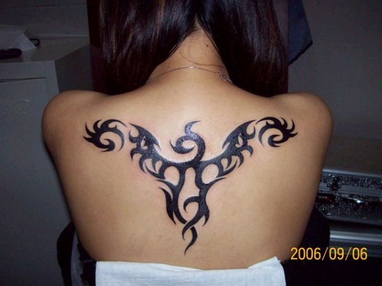 upper back tribal tattoos