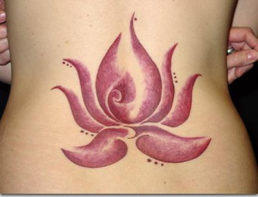 Tattoo Designs For Lower Back lotus flower tattoo
