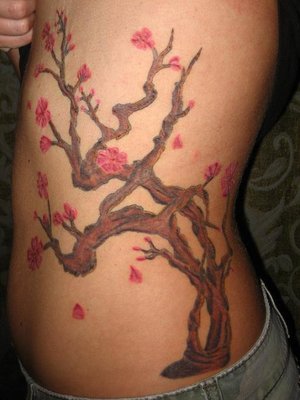 cherry blossom tree tattoo side. Cool Japanese Cherry Blossom