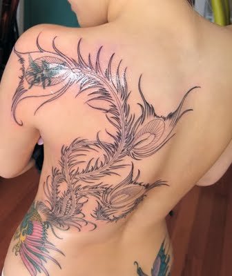 Full Back Dragon Tattoo Design