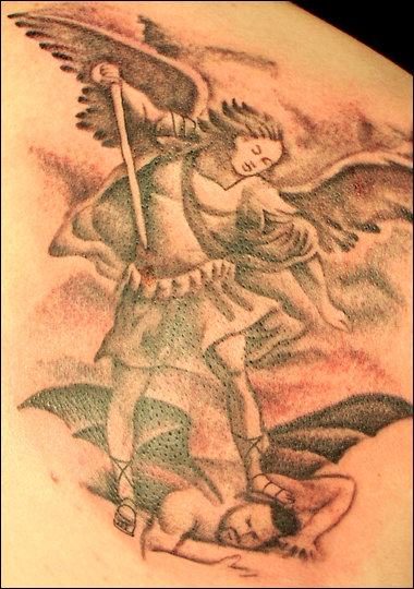 angel tattoos for men on forearm. When people opt for guardian angel tattoos, they generally 