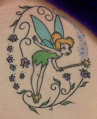 Dainty often whimsical images of a small lady with wings these tattoos are 