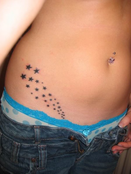 tribal star tattoos