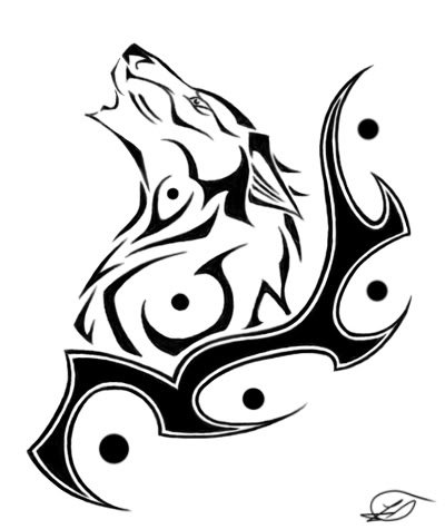 cutter tribal wolf tattoos