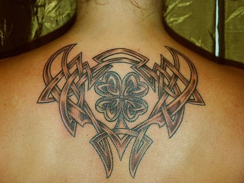 Celtic Tribal Back Tattoo