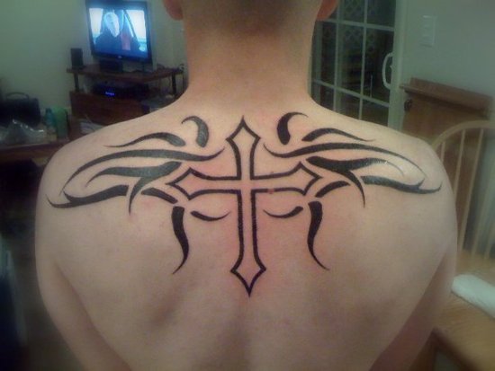 cross tribal tattoo. Cross Tribal Tattoo