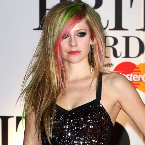 avril lavigne pink dresses. Avril Lavigne at the 2011 Brit