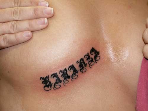 old english letters tattoos