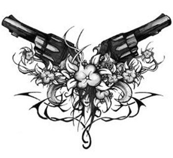 gun tattoos