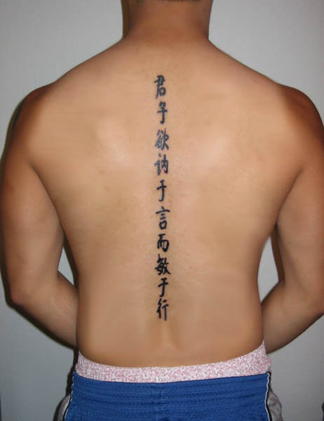 Chinese Symbols Tattoo drawing