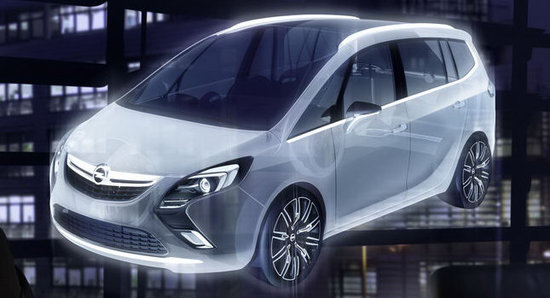 Opel Zafira Dimensions. New Zafira concept makes world