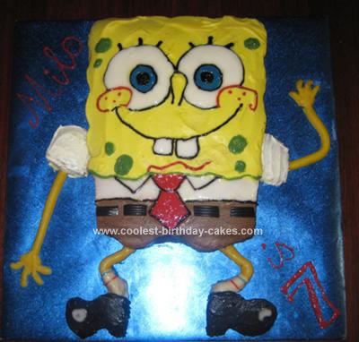 birthday cake stencil. stencil for spongebob irthday