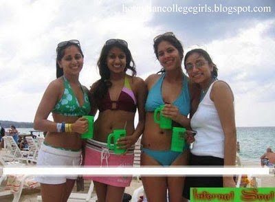 NRI Hot Bikini Girls In Beach at Hotel