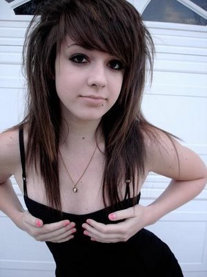blonde medium emo hairstyles for girls hair pictures photos
