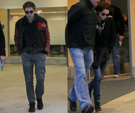 New Pics: Robert Pattinson and Kristen Stewart Touch Down in Vancouver to Play House in Breaking Dawn!