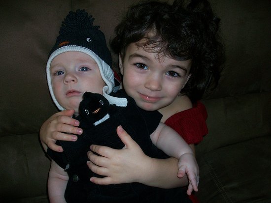 Big sister and little brother!