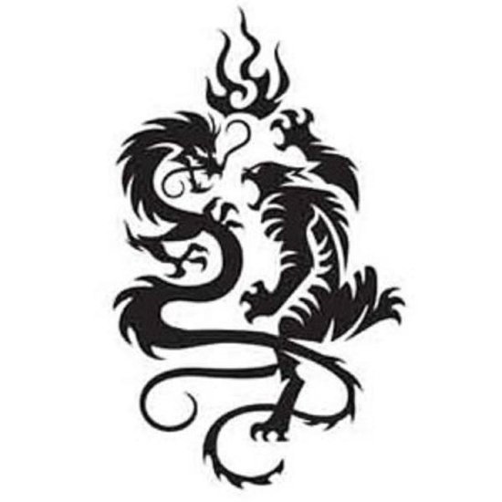 white dragon tattoo. tiger and dragon tattoo