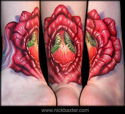vagina tattoos. homer simpson vagina tattoo.