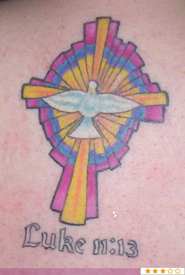 holy spirit angel wings,tattoo