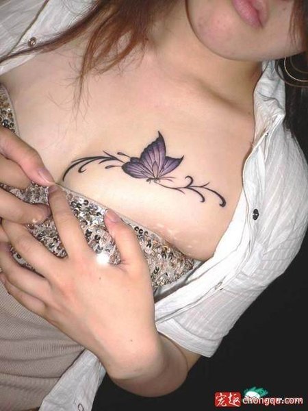 black and white butterfly tattoos. lack and white rose tattoos
