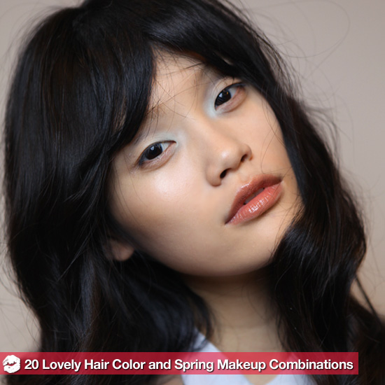 20 Gorgeous Hair Color and Makeup Combinations For Spring