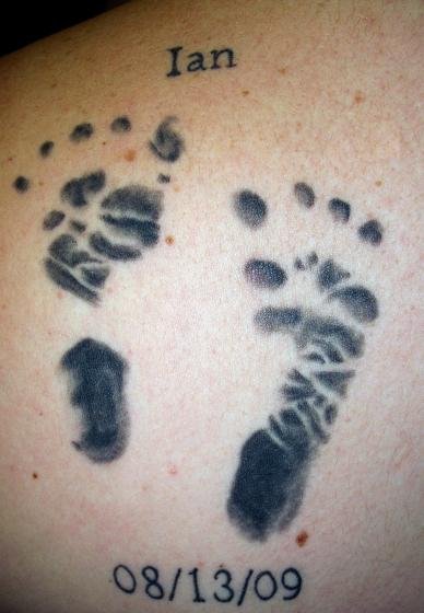 baby footprints tattoo. aby footprints tattoo. blog