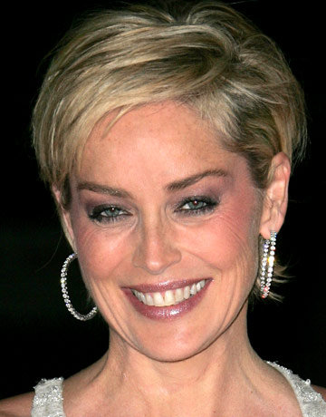 cute shoulder length hairstyles_14. Sharon Stone Hairstyles