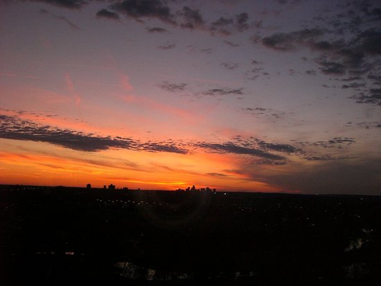 Sunset over Forest Park