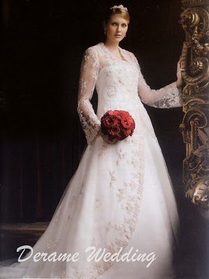 Wedding dresses sleeves Wedding dresses with sleeves Floral Fabric