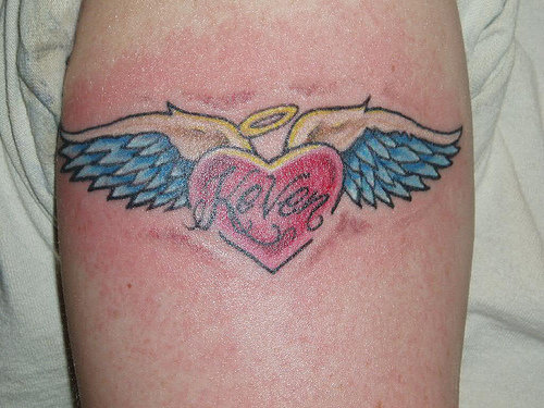 Heart with Wings Tattoo by Las Vegas Tattoos by Jon Poulson