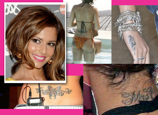 A handy cut out and keep guide to Cheryls tattoos. Cheryl Cole is famously 