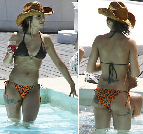 Cheryl Cole and Tattoos Photograph. Click on the photo to add a spot [Done]
