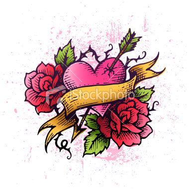 heart tattoos with wings. love heart tattoos with wings.