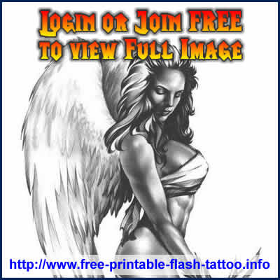 angel temporary tattoos. Temporary Angel Tattoo Design