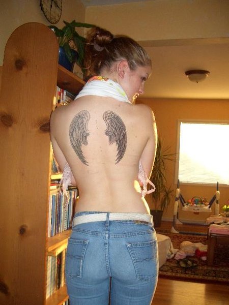 "Angel Wings" Tattoo designs for girls. Tattoo design for girls.