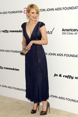 dianna agron haircut bangs. Dianna Agron J. Mendel Dress