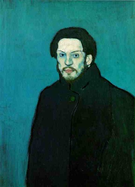 picasso self portrait 1901. picasso self portrait 1901. Picasso+portraits+blue+