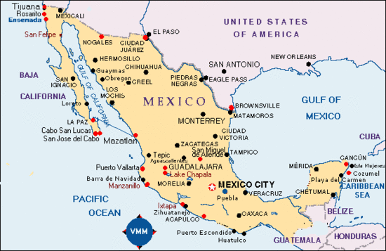 cancun mexico map. Cancun Mexico Map