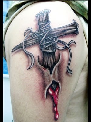 cross tattoos for men on forearm. Cross Tattoos For Men Arm.