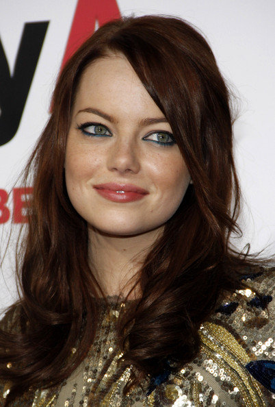 emma stone hair colour. pictures with emma stone hair