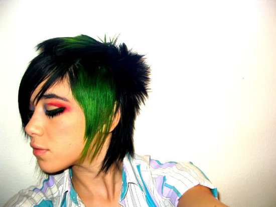 Emo Hairstyels with Green Hair Color By garingiwak January 12 