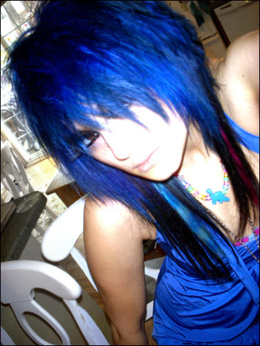 emo hair color pictures. Sexy Girls Emo Hairstyles And