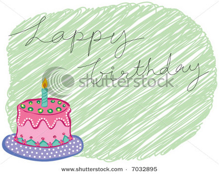 happy birthday balloons and cake. happy birthday cartoon