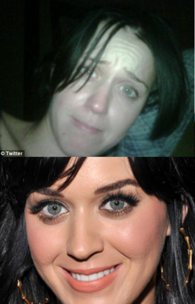 katy perry no makeup twitter. katy perry without makeup.