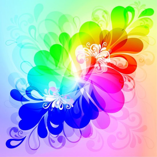 Desktop Backgrounds Vector. Free Desktop Colourful Floral