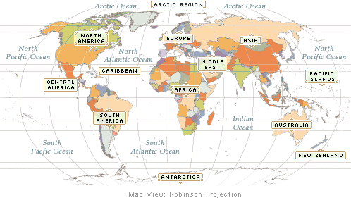 printable world map with countries. Free Printable World Map