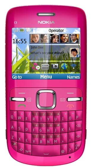 nokia c3 pink. Cover For Nokia C3 pink on