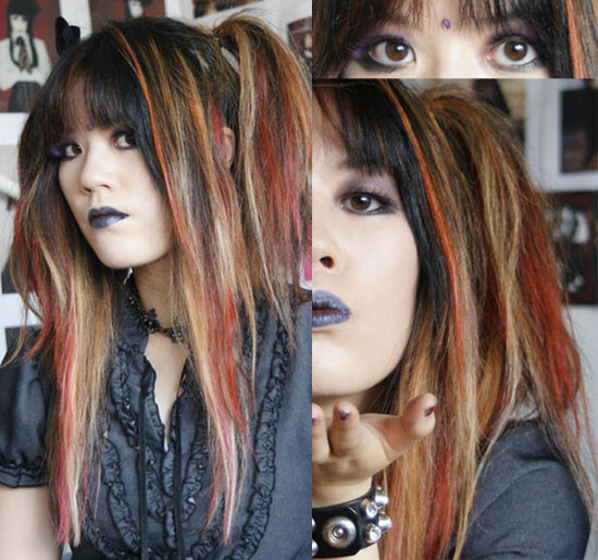 blue and purple makeup. Bright Blue and Purple Makeup