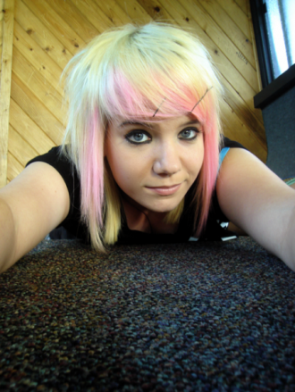 black and blonde scene hair for girls. Black And Blonde Scene Hair For Girls. Blond Pink Emo Hair