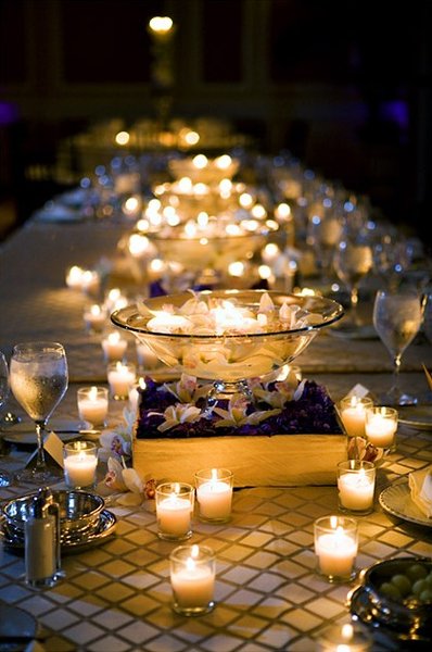 goldfish bowl wedding centerpieces. Simple Candle Wedding